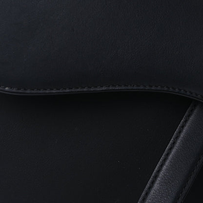 Christian Dior Ultra Matte Calfskin Saddle Bag With Strap  Black 6 of 8