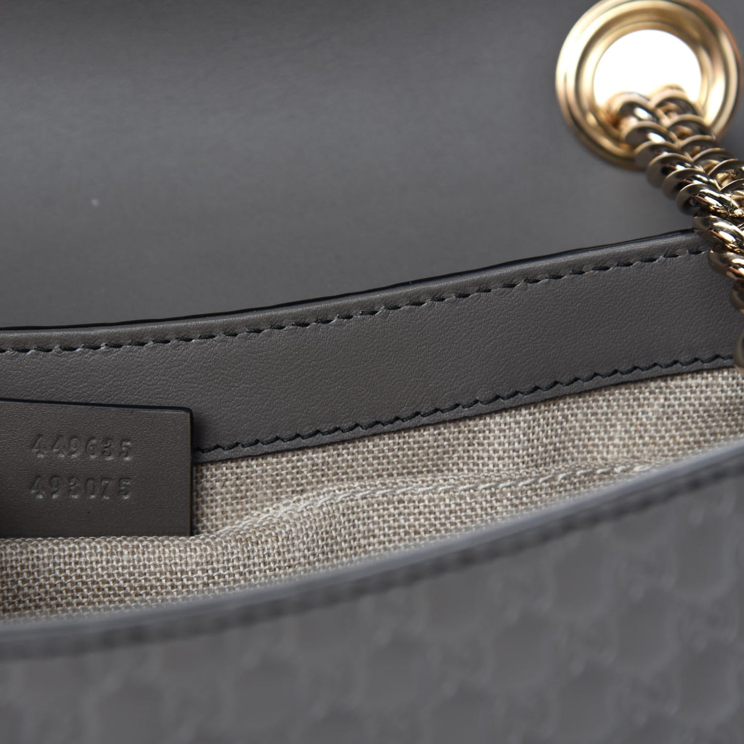 Soft Microguccissima Medium Emily Chain Shoulder Bag Loess