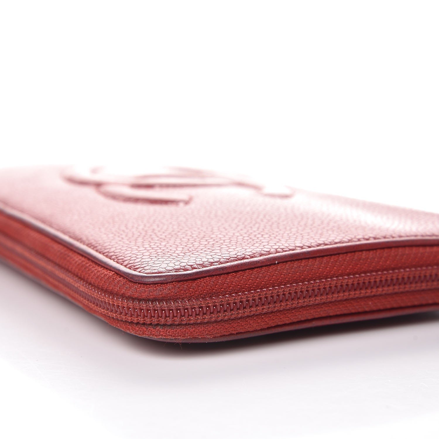 Chanel Caviar Large CC Timeless Zip Around Organizer Wallet Red 17 of 19