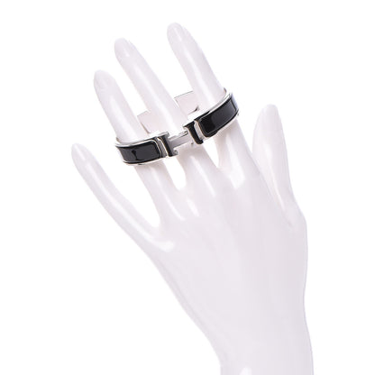 Hermes Enamel Narrow Clic Clac H Bracelet PM Black 2 of 5