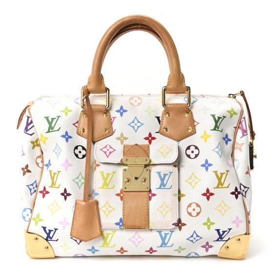 Monogram Multicolor Speedy 30 White