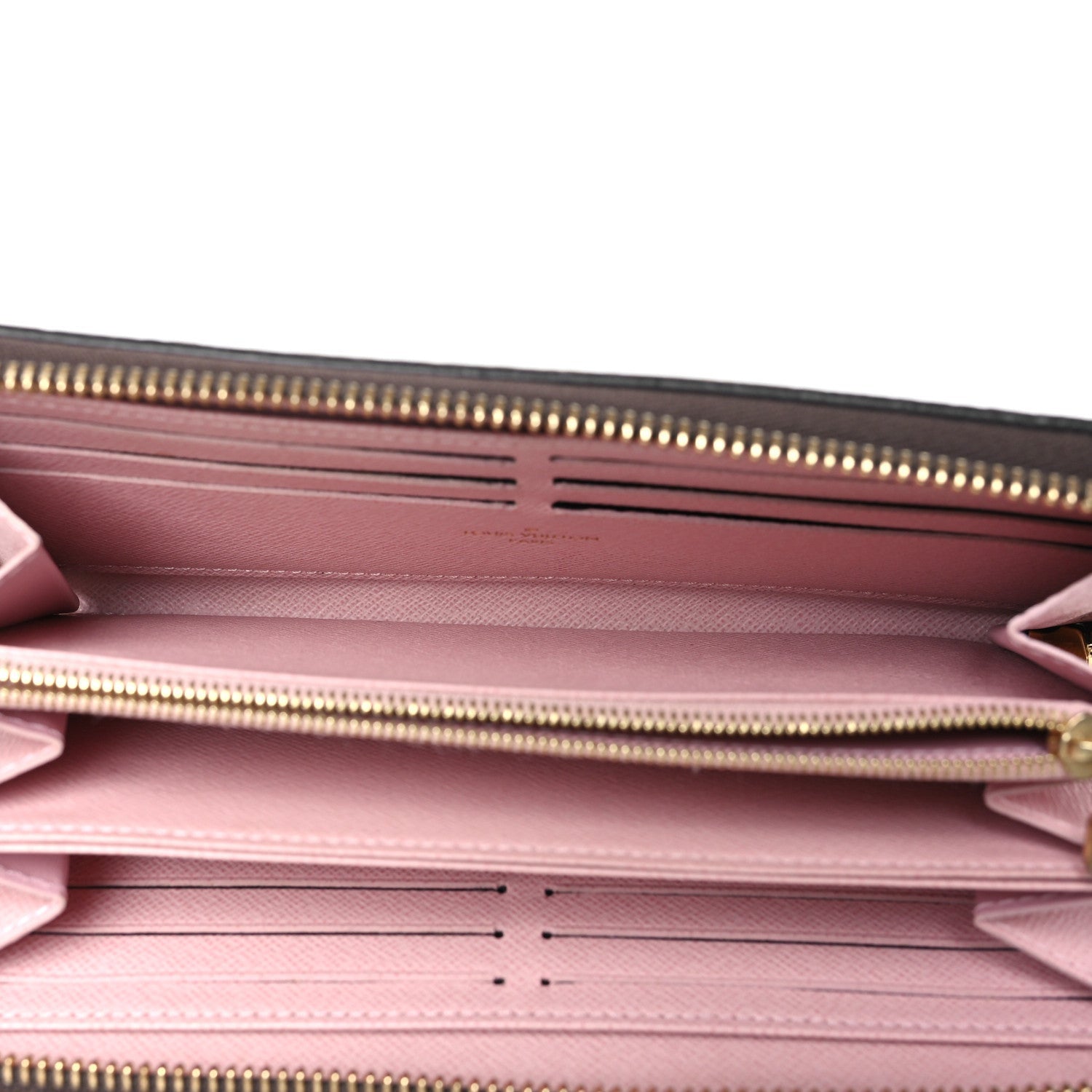 Louis Vuitton Damier Ebene Zippy Wallet Rose Ballerine 5 of 7
