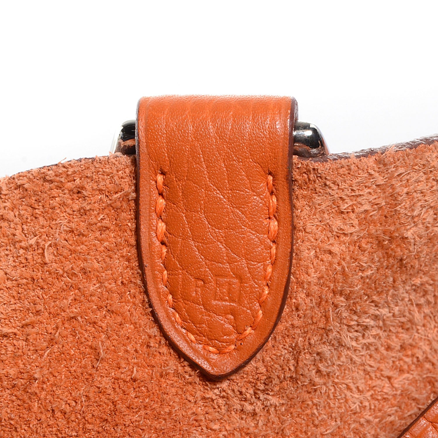 Hermes Taurillon Clemence Mangeoire Rope Bag Potiron 6 of 9