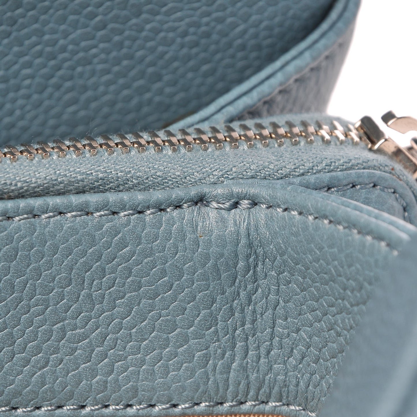 Caviar Quilted Timeless CC Tote Blue