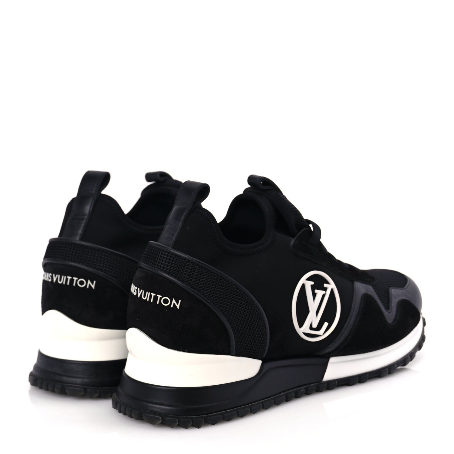 Louis Vuitton Calfskin Run Away Sneakers 38 Black 5 of 10