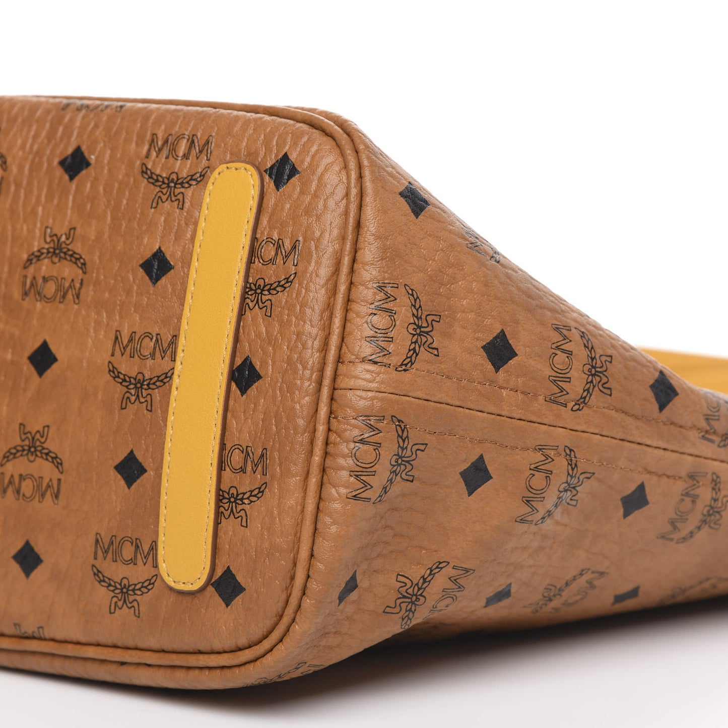 Visetos Medium Liz Reversible Shopper Tote Cognac Yellow