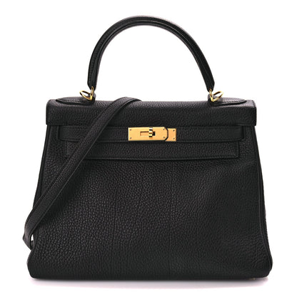 Hermes Togo Kelly Retourne 28 Black 1 of 8