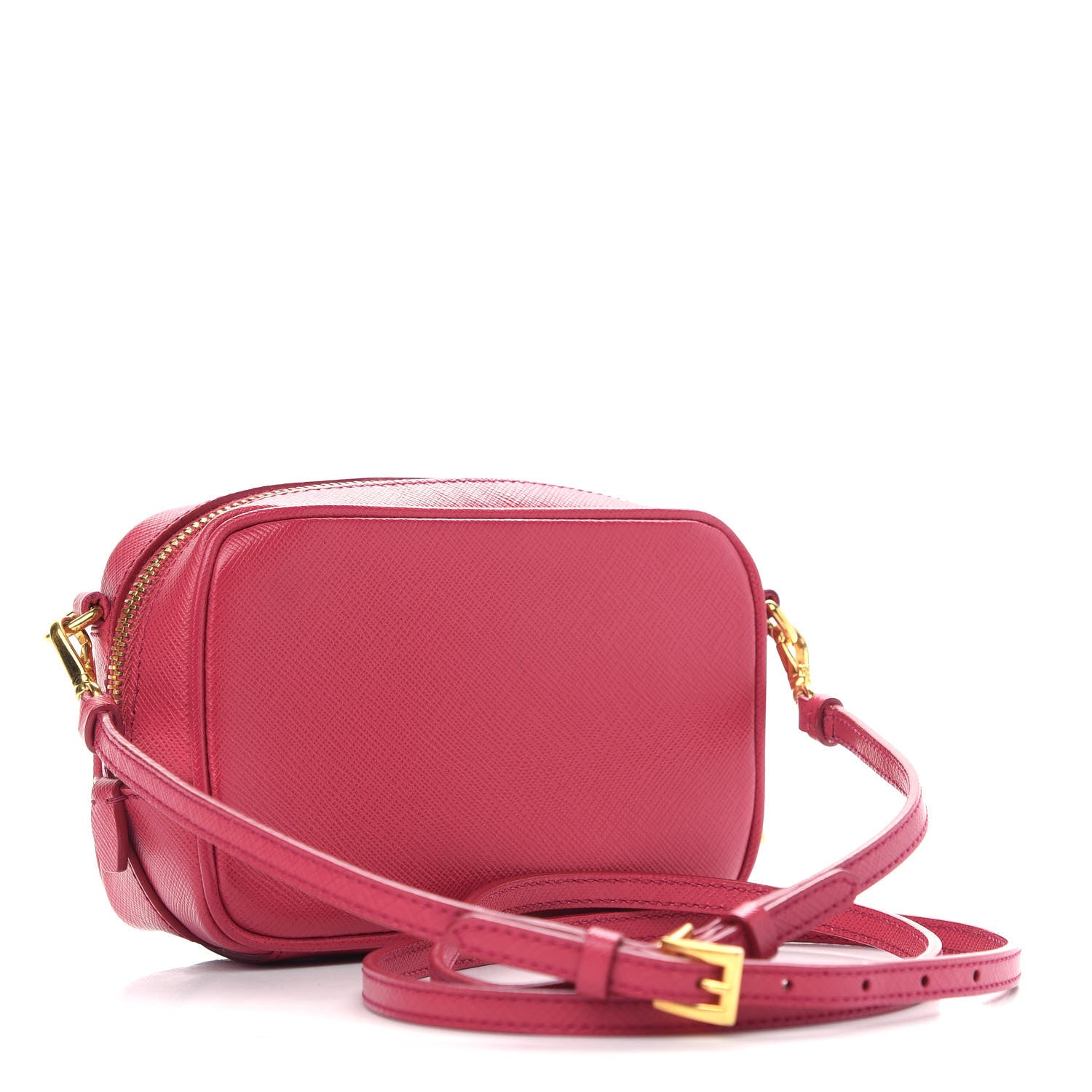 Prada Saffiano Mini Camera Crossbody Bag Peonia 3 of 10