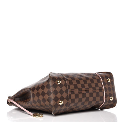 Louis Vuitton Damier Ebene Caissa Hobo Rose Ballerine 4 of 9