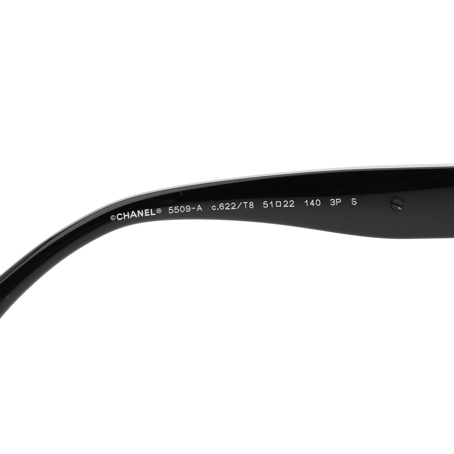 Chanel Acetate Square Sunglasses 5509-A Black 6 of 9