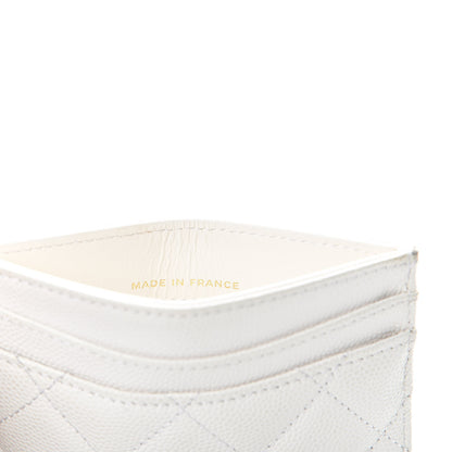 Chanel Caviar Quilted Card Holder White 7 of 11