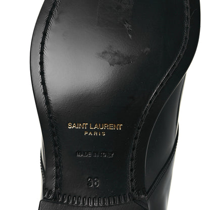 Saint Laurent Patent Calfskin Montaigne 25 Uniform 38 Black 6 of 8