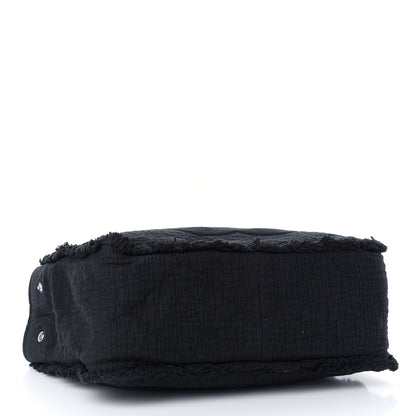 Chanel Canvas Large Double Face Shopping Tote Black 4 of 9