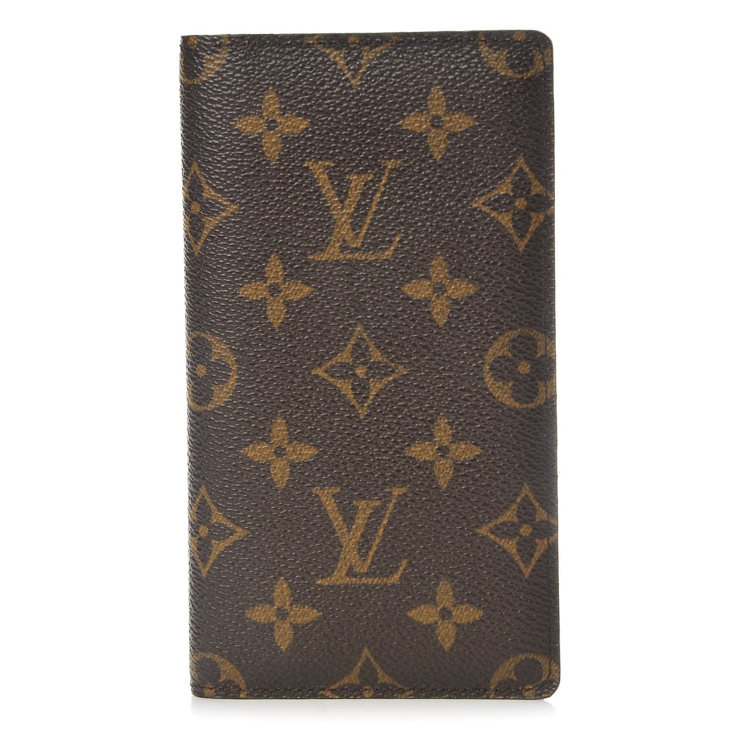 Monogram Checkbook Holder Wallet