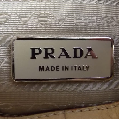 Prada Vitello Daino Buckle Shoulder Bag Sabbia 9 of 10