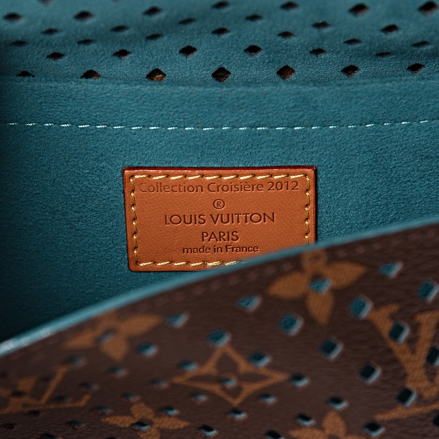 Louis Vuitton Monogram SC Flore Saumur Teal 7 of 11