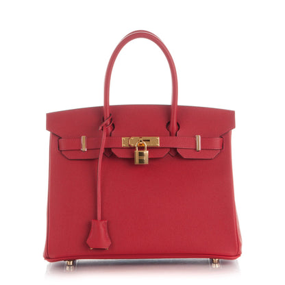 Hermes Epsom Birkin 30 Rouge Casaque 1 of 25