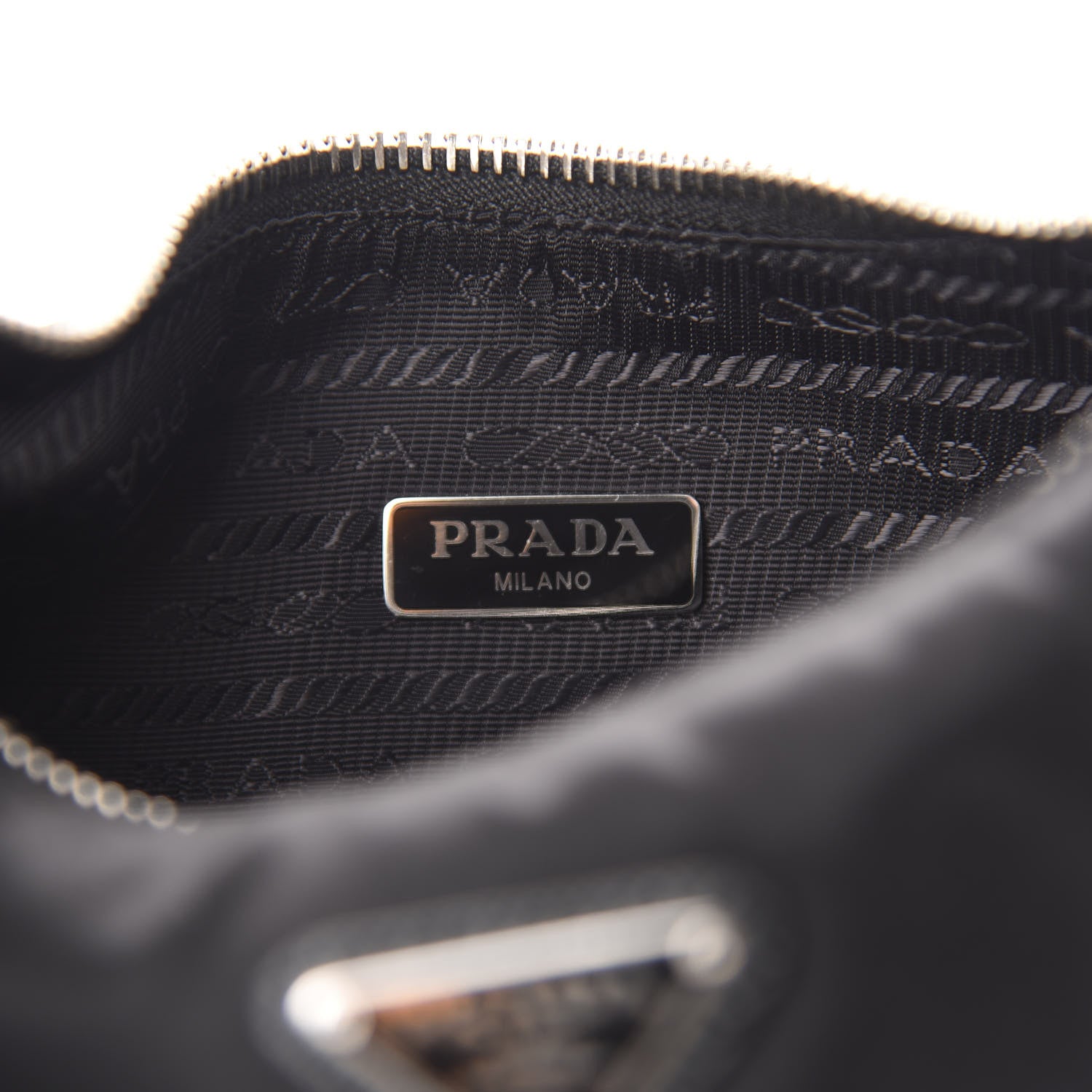 Prada Nylon Re-Edition 2005 Shoulder Bag Black 8 of 11