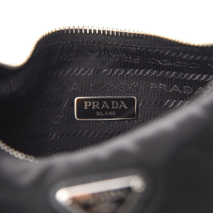 Prada Nylon Re-Edition 2005 Shoulder Bag Black 8 of 11