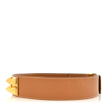 Hermes Epsom Collier De Chien CDC Belt 66 Gold 2 of 6