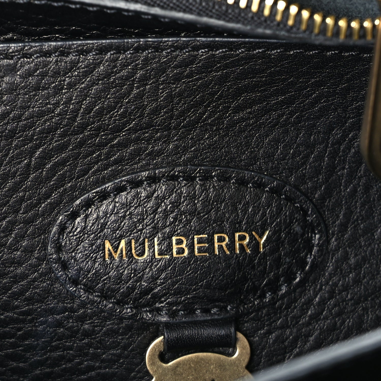 Mulberry Small Classic Grain Bayswater  Black 5 of 8