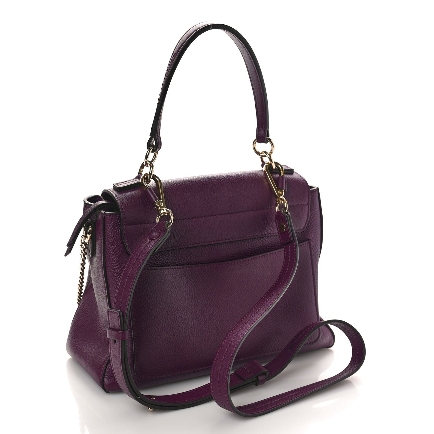 Calfskin Small Faye Day Shoulder Bag Intense Violine