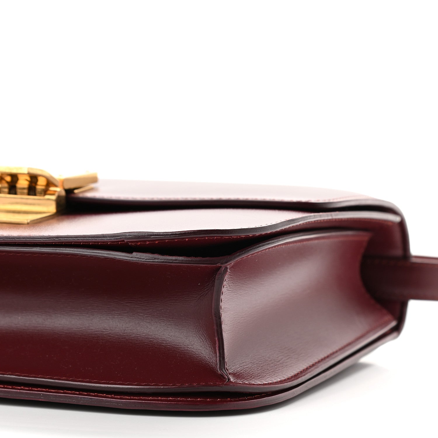 Celine Box Calfskin Medium Classic Box Flap Bag Burgundy 9 of 9