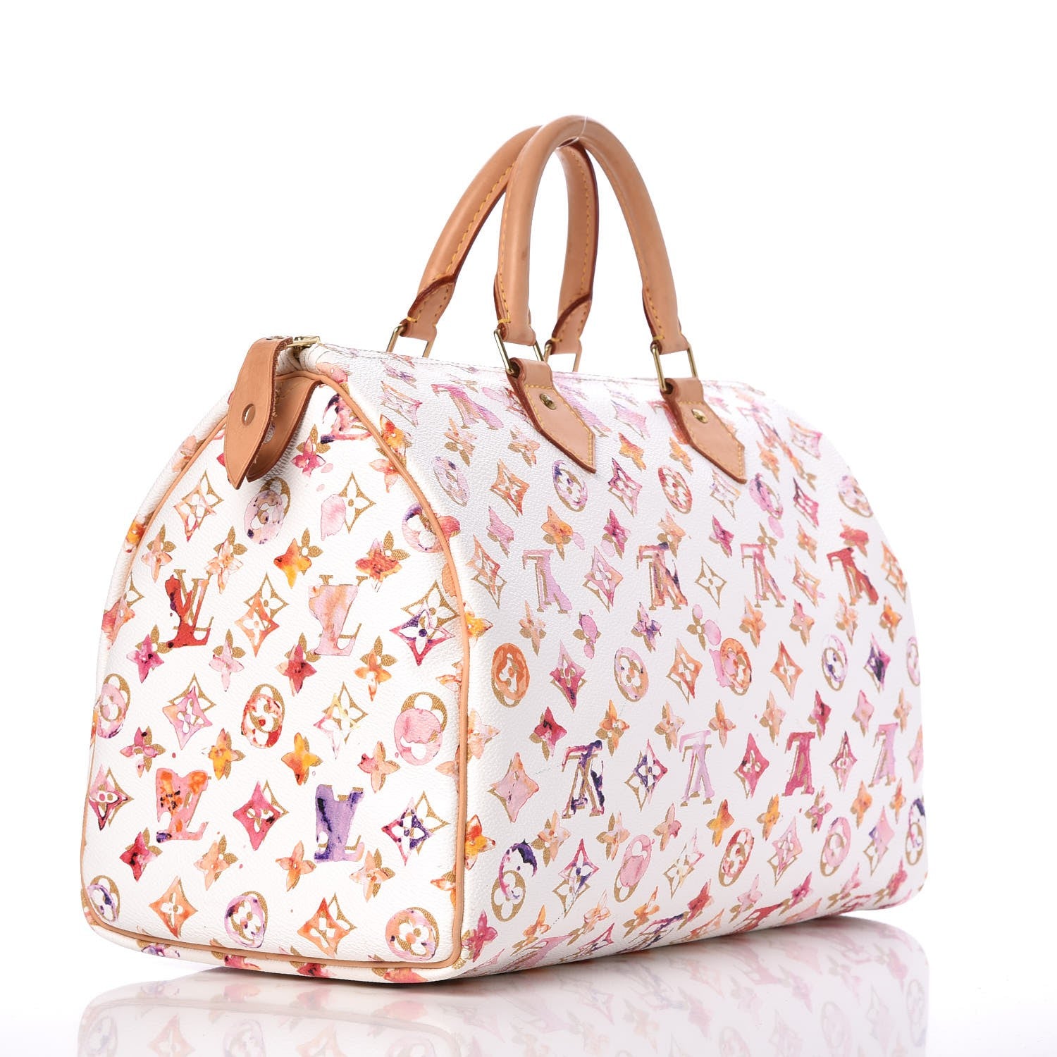 Louis Vuitton Watercolor Aquarelle Speedy 35 White 3 of 12