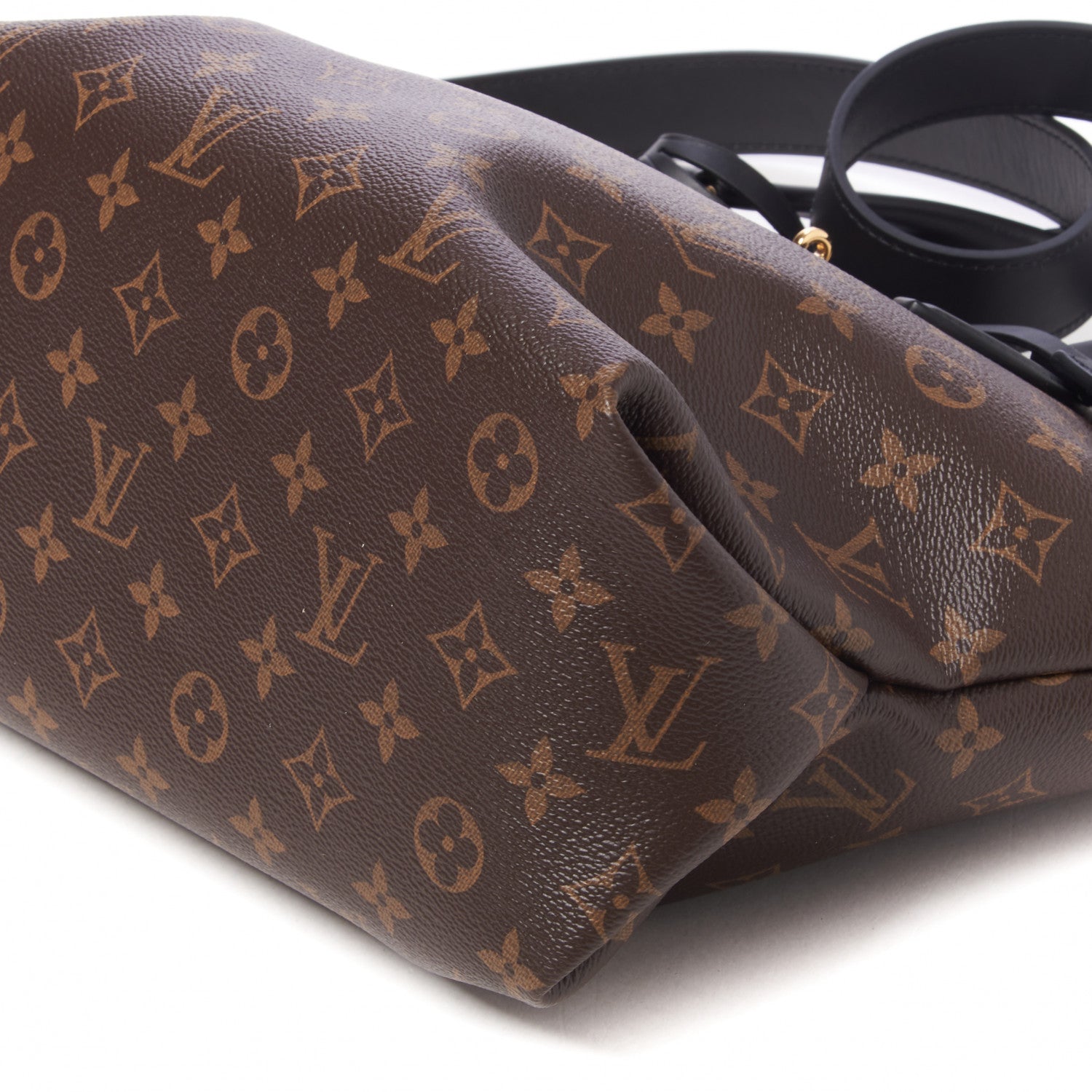 Louis Vuitton Monogram Flower Zipped Tote MM Black 4 of 8