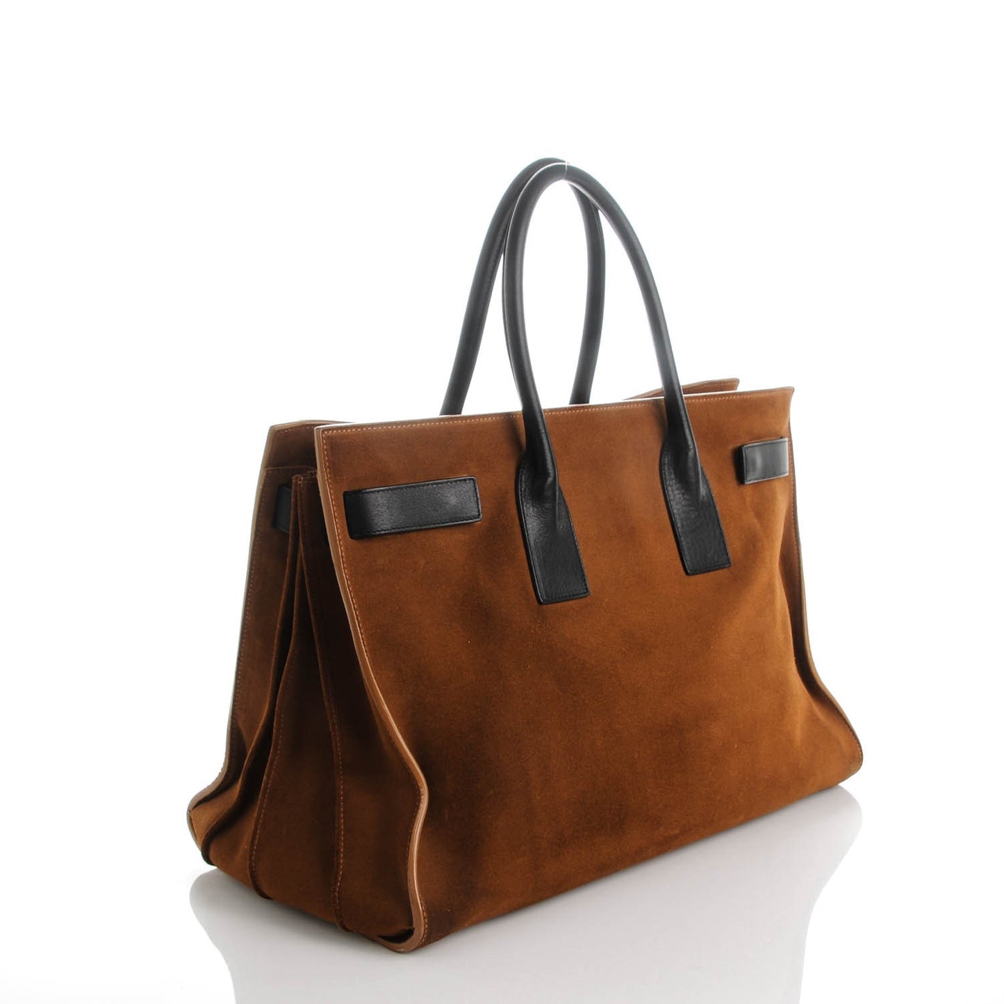 Suede Large Sac de Jour Carryall Camel
