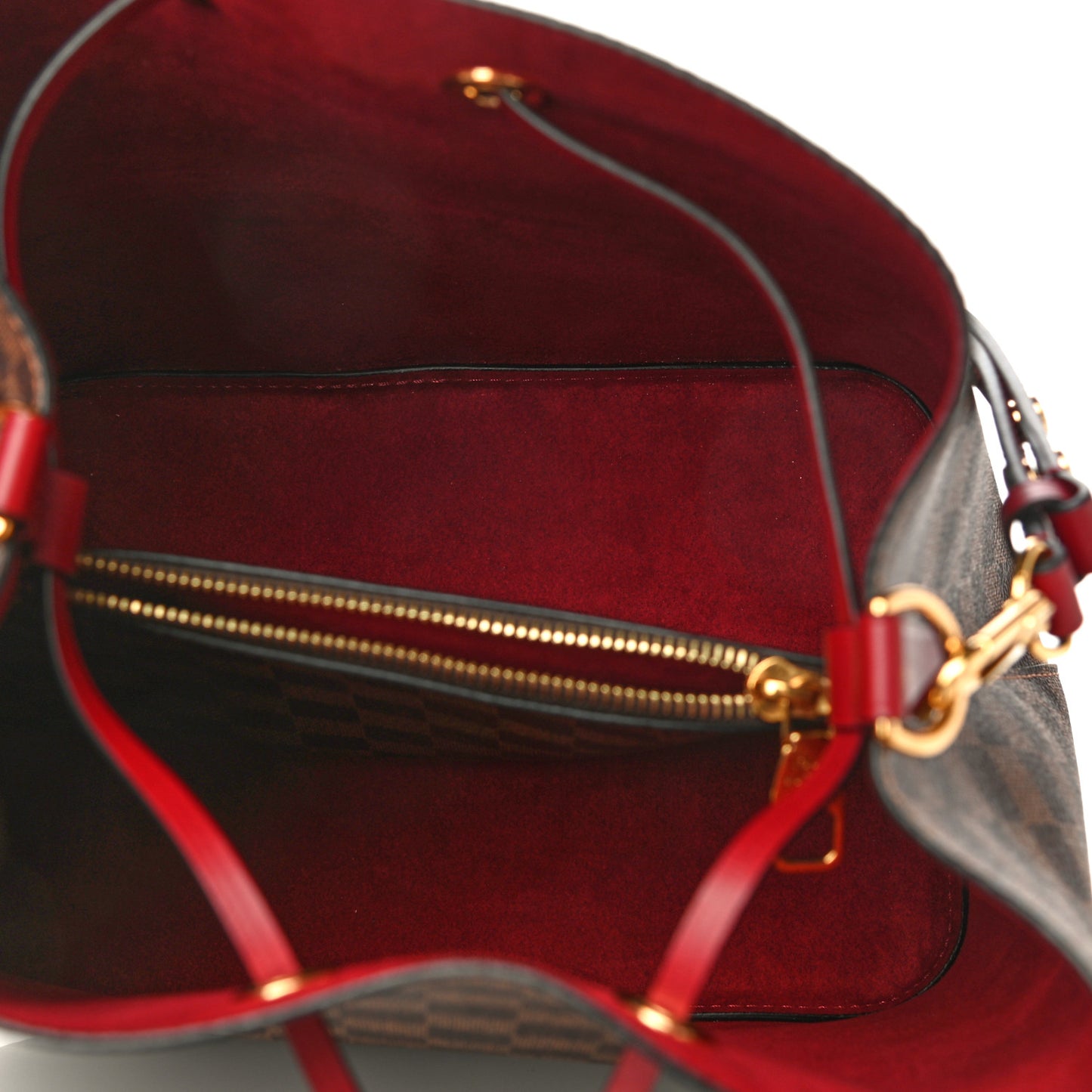 Damier Ebene Neonoe MM Cherry Berry