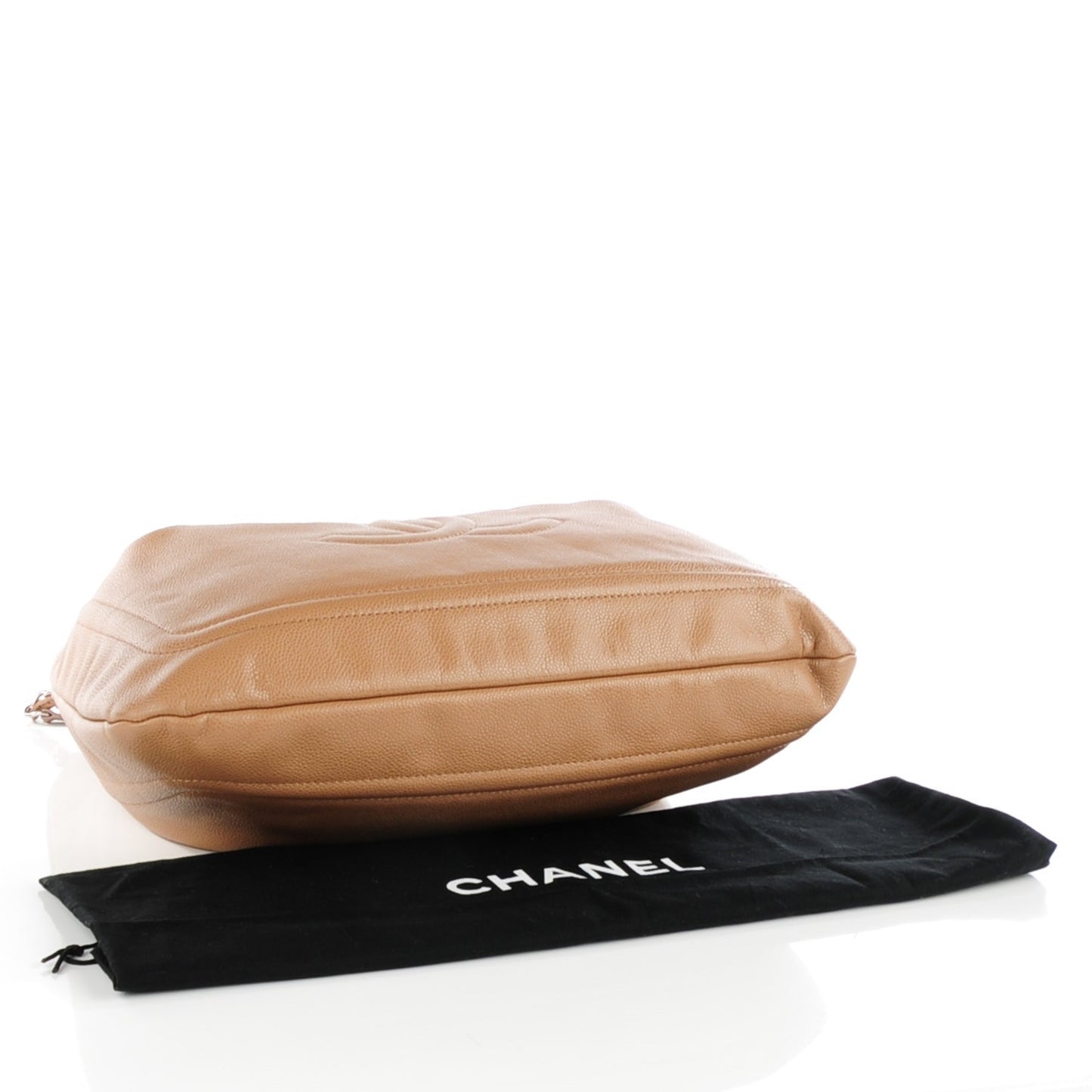 Caviar CC Timeless Shoulder Bag Dark Beige