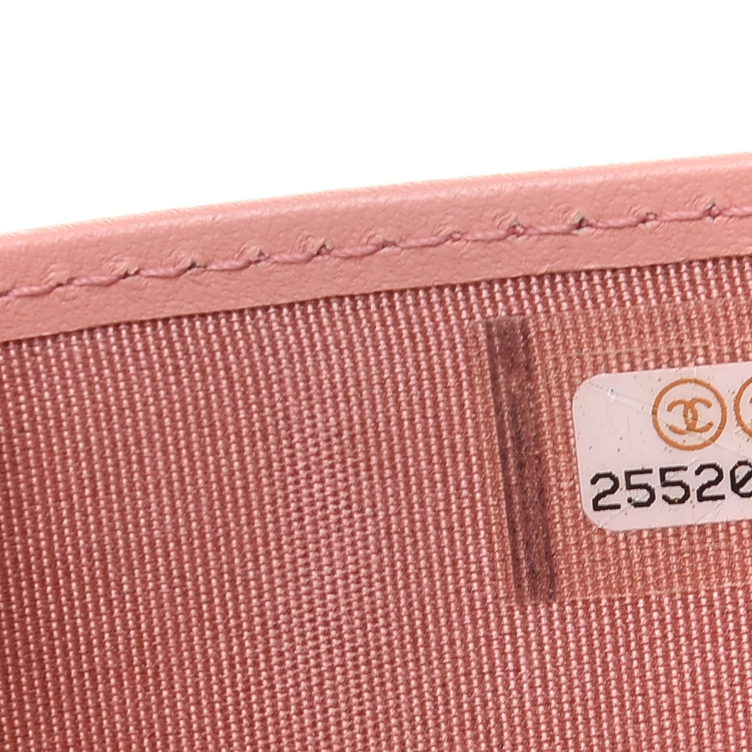 Chanel Caviar Quilted Boy Compact Wallet Pink 8 of 9