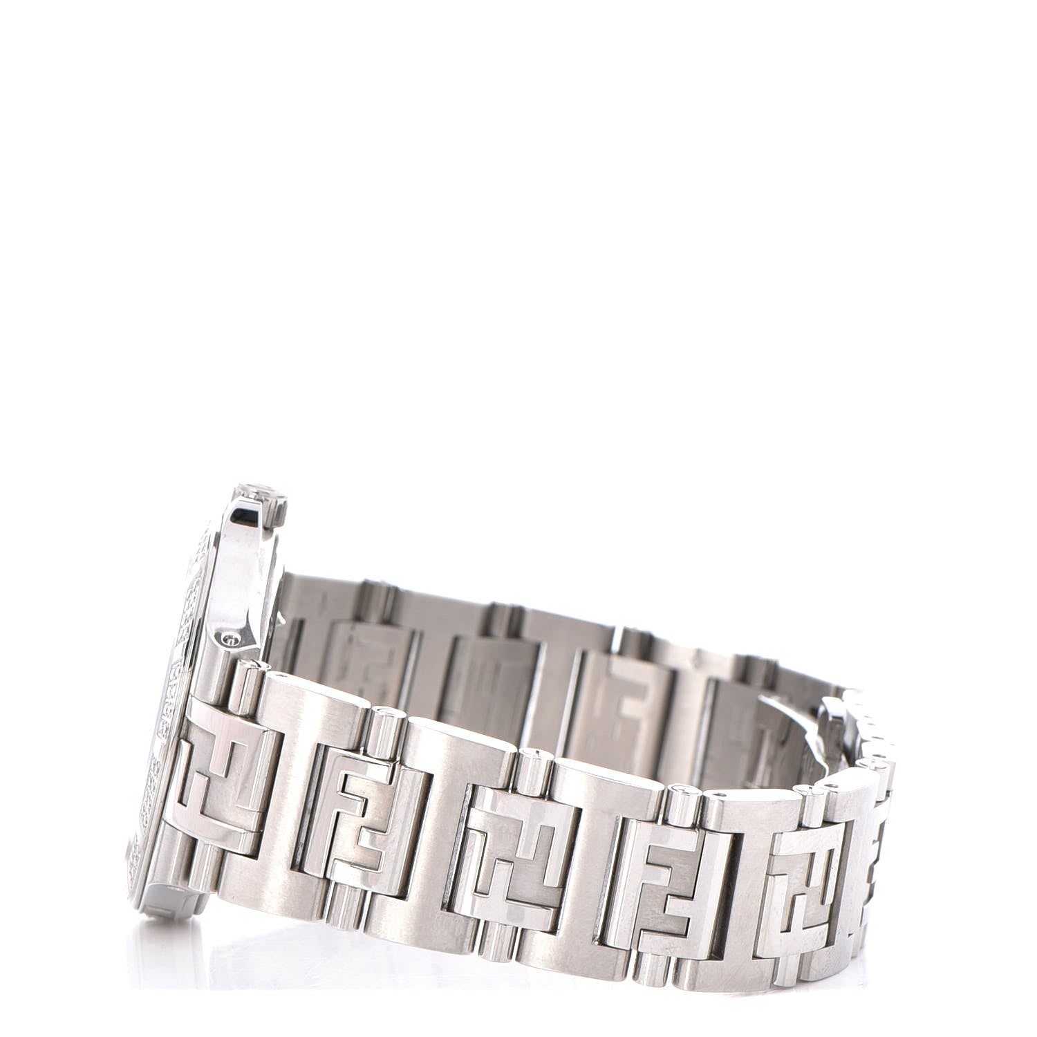 Fendi Stainless Steel Diamond Pave Bezel 33mm High Speed Quartz Watch 4 of 11