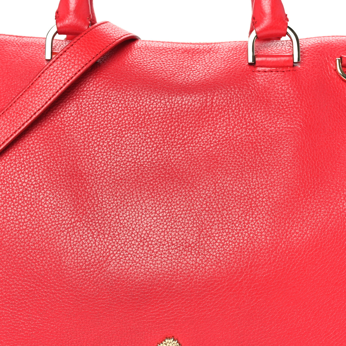 Soft Grain Calfskin Double Handle Pembridge Red