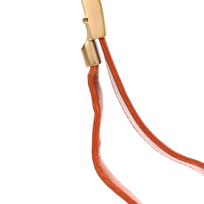 Chanel Lambskin Quilted CC Chocolate Bar Flap Orange 13 of 16