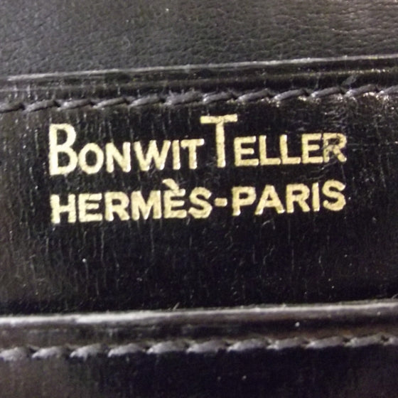 Box Leather Sac Cordeliere Shoulder Bag Black