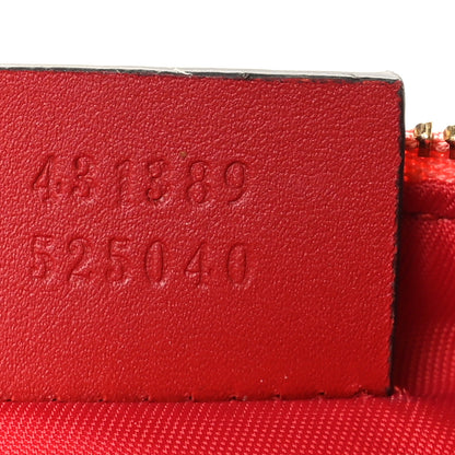 Gucci GG Supreme Monogram Embroidered Face Chain Pouch Pink 7 of 7