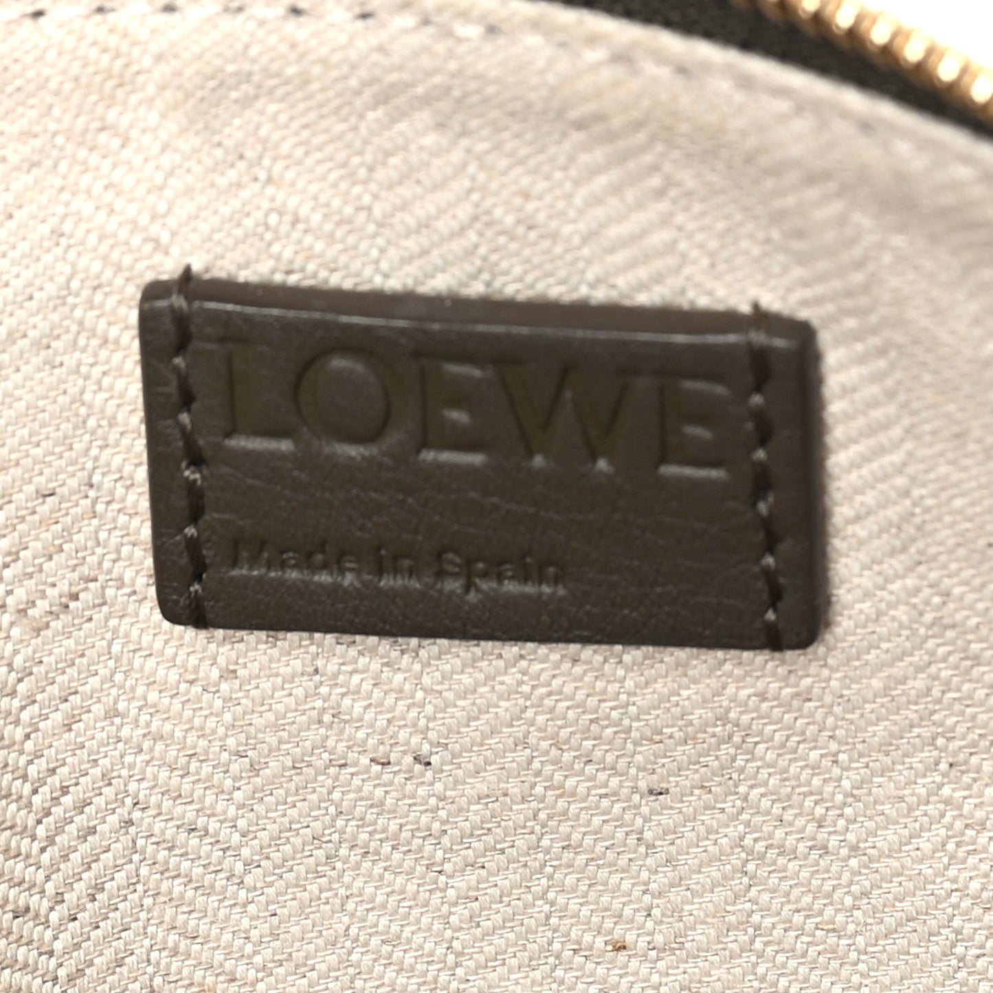 Calfskin Mini Hammock Hobo Dark Khaki Green