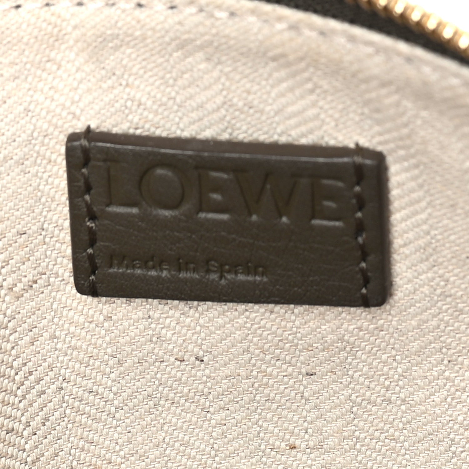 Loewe Calfskin Mini Hammock Hobo Dark Khaki Green 5 of 7