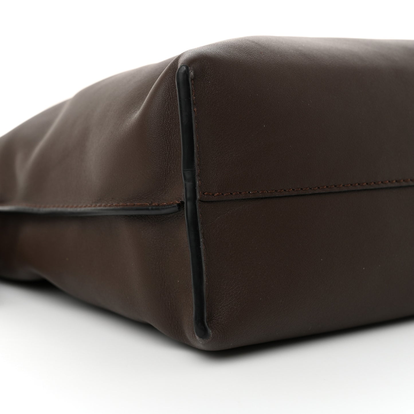 Nappa Medium Flamenco Knot Bag Chocolate