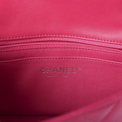 Chanel Lambskin Quilted Mini Rectangular Flap Pink 6 of 9
