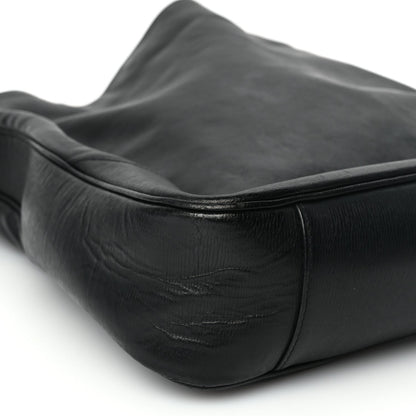 Gucci Calfskin Bamboo Shoulder Bag Black 9 of 9