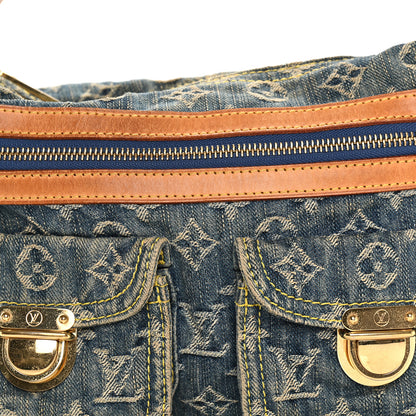 Louis Vuitton Monogram Denim Baggy PM  Blue 6 of 8