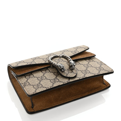 Gucci GG Supreme Monogram Super Mini Dionysus Shoulder Bag Taupe 3 of 11