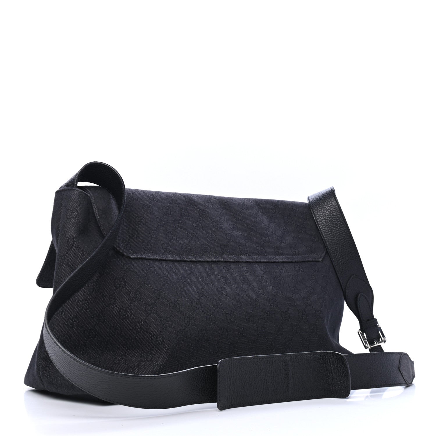 Gucci GG Monogram Flap Messenger Bag Navy 2 of 8