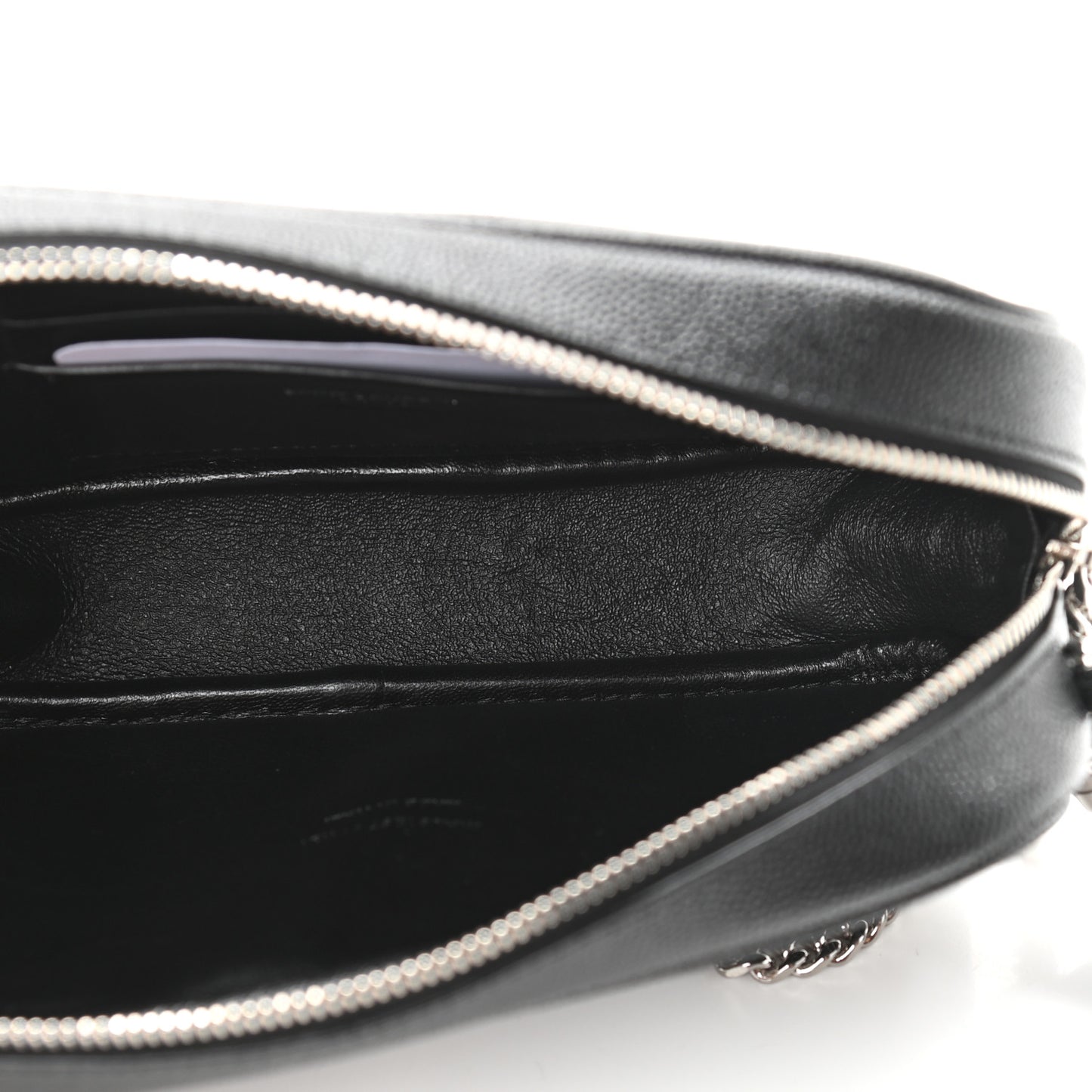 Grain De Poudre Matelasse Monogram Mini Lou Camera Bag Black