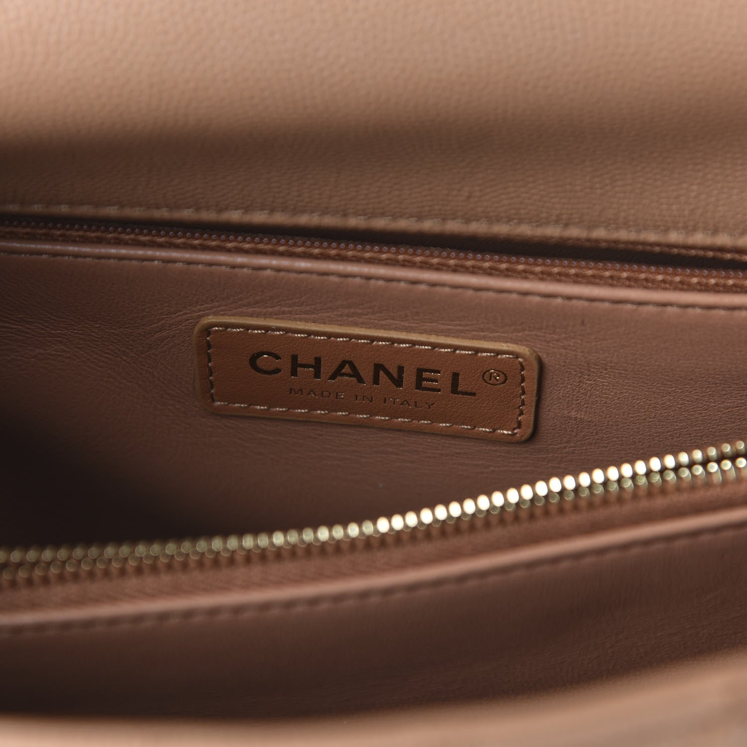 Chanel Caviar Quilted Small Coco Handle Flap Brown 8 of 10