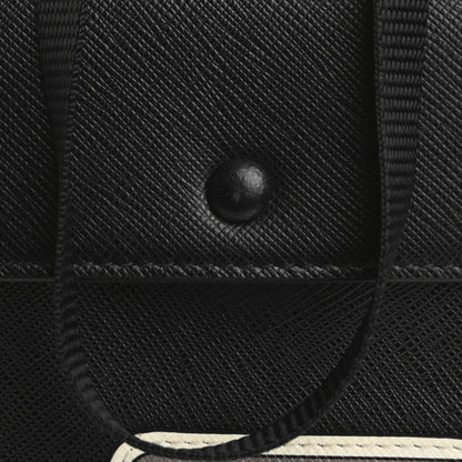 Prada Saffiano Racing Logo Patch Mini Bag Black 8 of 17