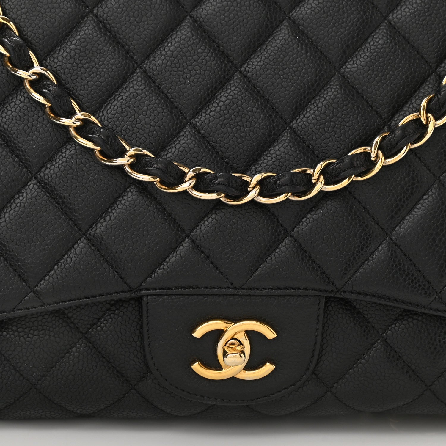 Chanel Caviar Quilted Maxi Single Flap Black 9 of 13